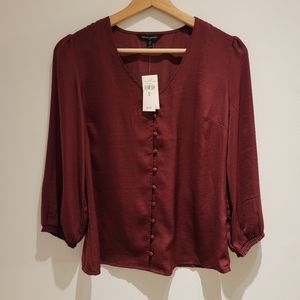 NWT BR Buttoned Blouse XS